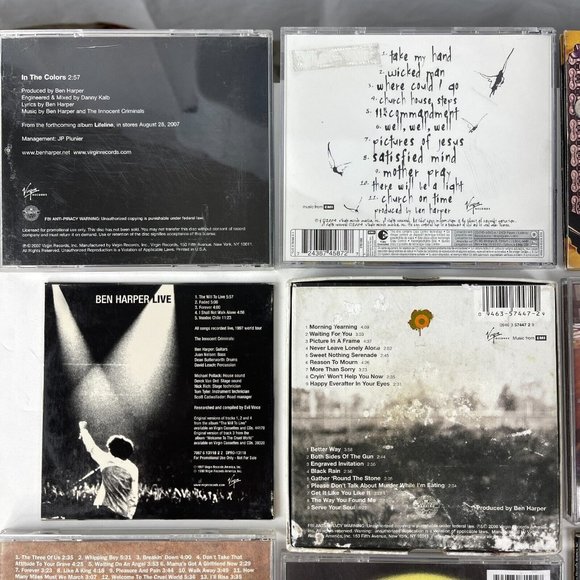 Ben Harper 13 CD DVD Lot Gun Cruel Blind Will LIve Fight Mind Mars Diamonds Burn - Picture 8 of 10